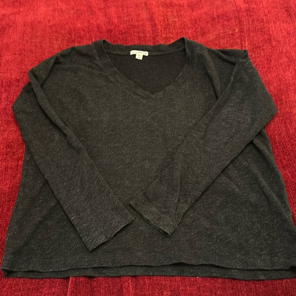 V Neck Oversized Sweatshirt - Picture 2 of 5